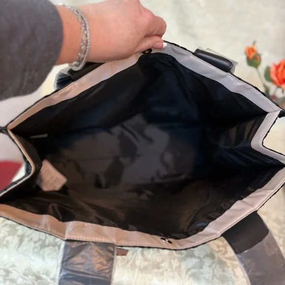 Victoria's Secret Black and Gray Logo Patterned Tote. NWT - Picture 10 of 10
